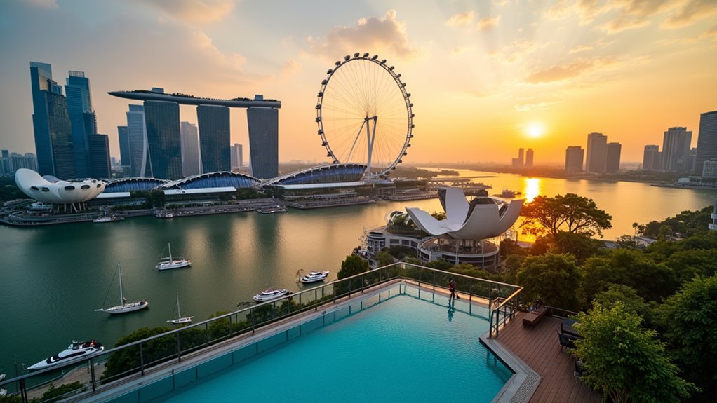 singapore skyline panoramic view