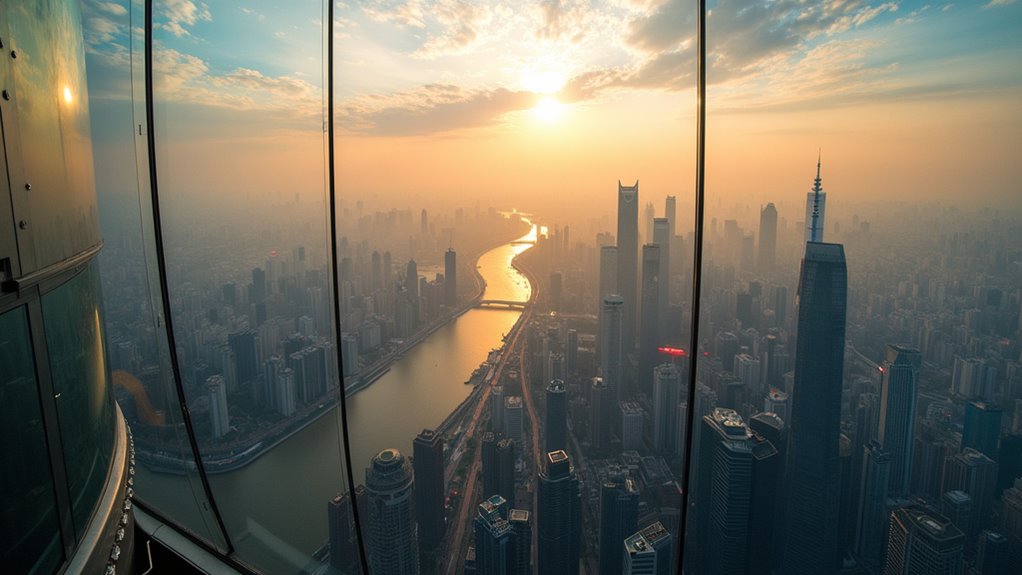 skyline views from tower