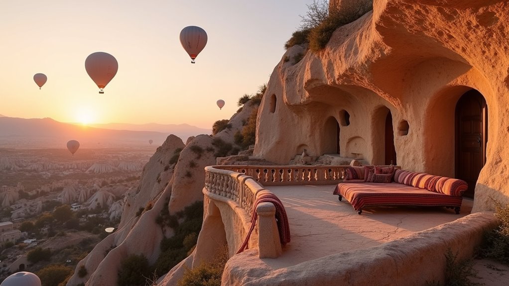 sleep in cave hotels