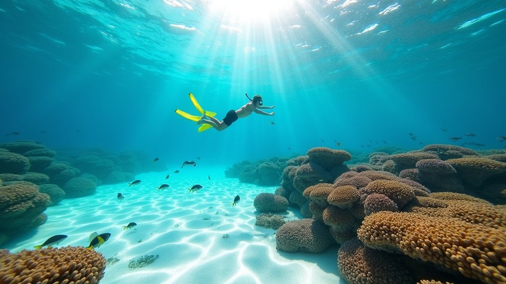 snorkel pristine caribbean waters