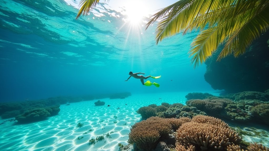 snorkeling in tumon bay
