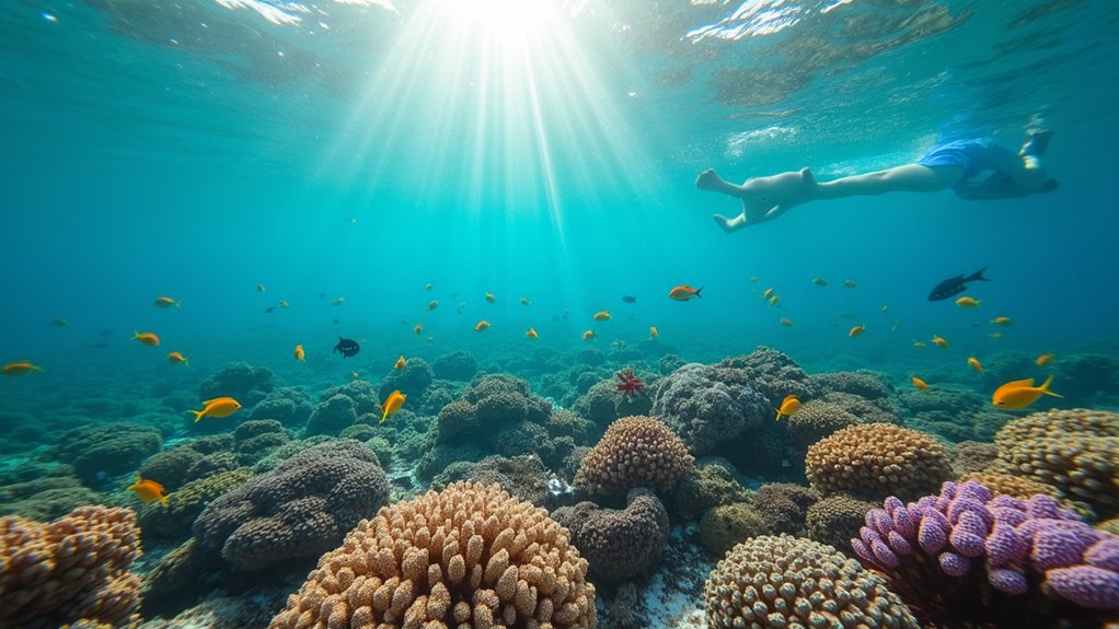 snorkeling reefs island adventure