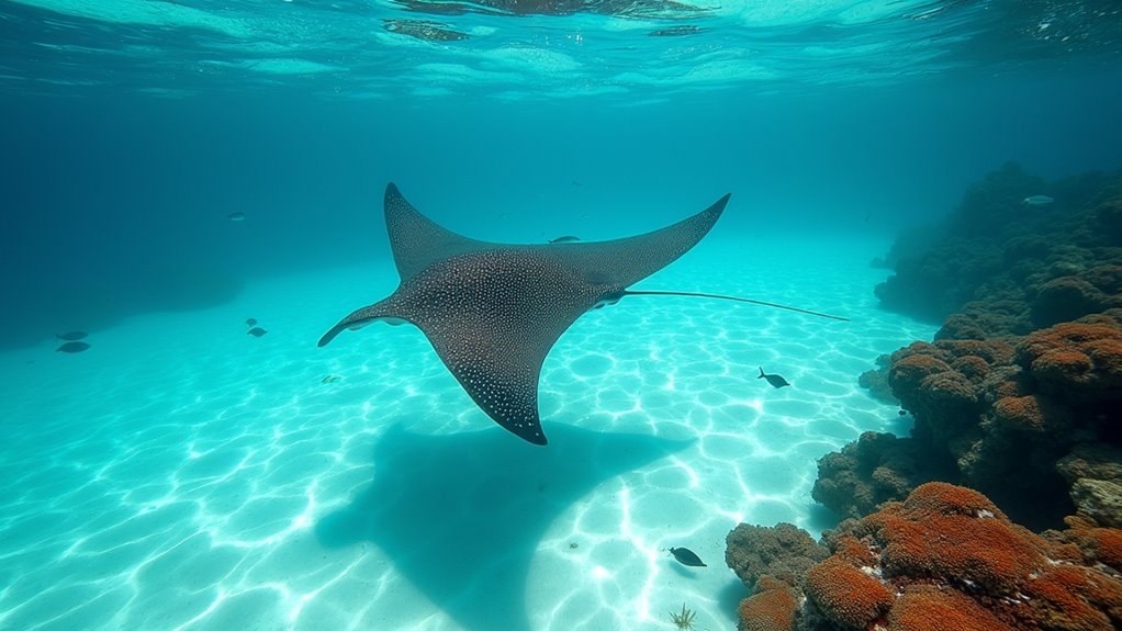 snorkeling with manta rays