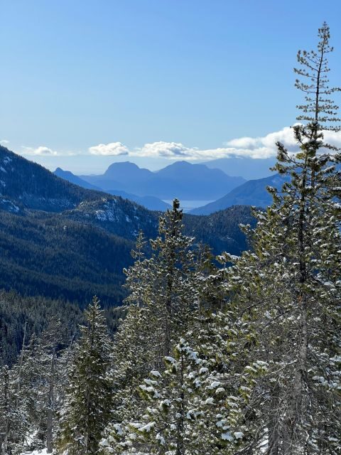 Snowshoeing At The Top Of The Sea To Sky Gondola - The Gondola Ride: A Moving Panorama
