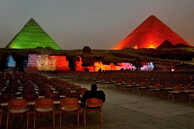 Sound and light show with Dinner with Pyramids view Roof Top Restaurant - Transportation and Timing
