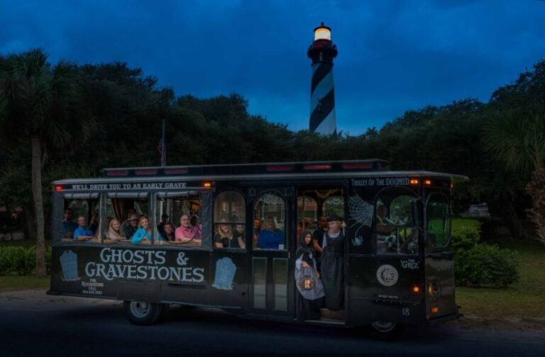 St. Augustine: Ghosts and Gravestones Old Town Trolley Tour - Transportation: The Trolley Ride