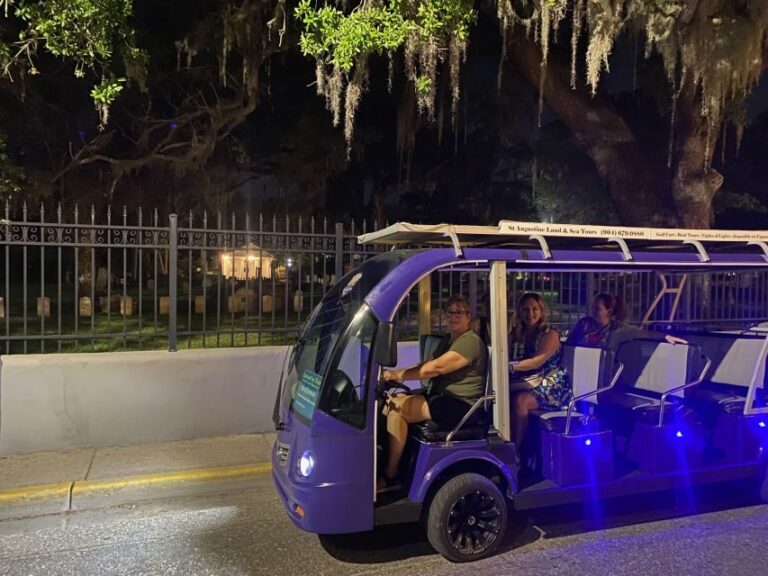 St Augustine: Riding with the Ghosts Golf Cart Tour - The Itinerary: What You’ll See and Experience