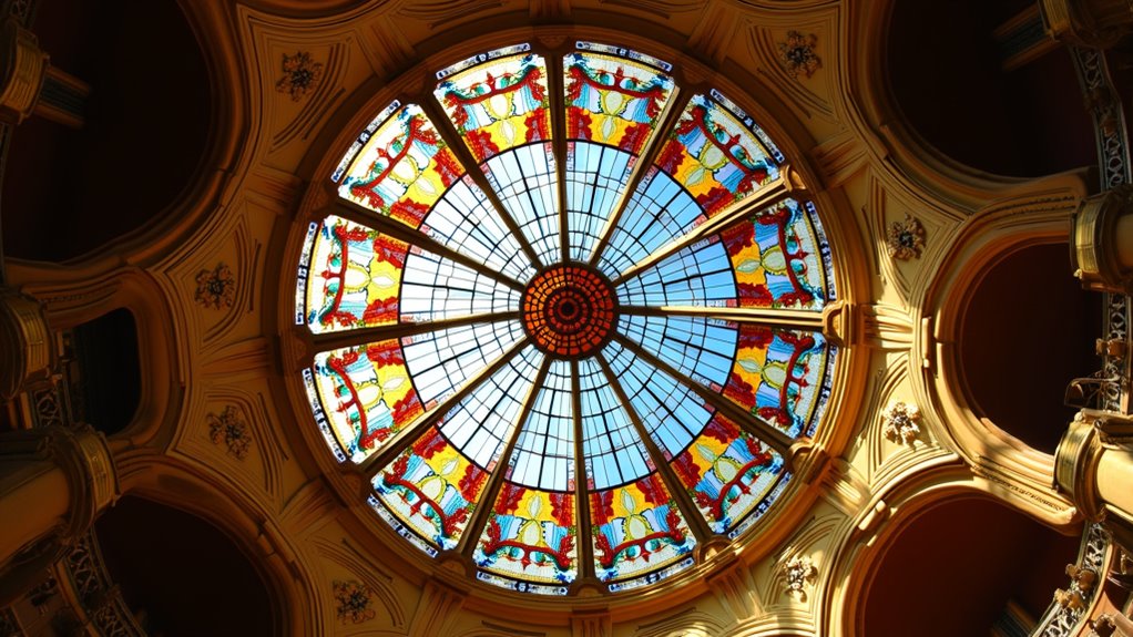 stained glass ceiling masterpiece