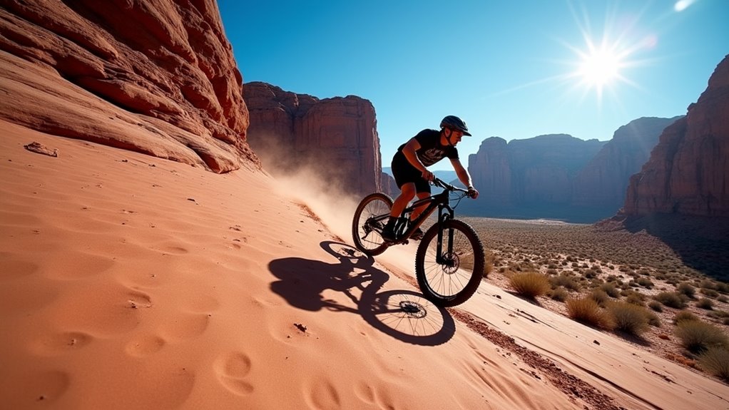 steep challenging sandstone trail