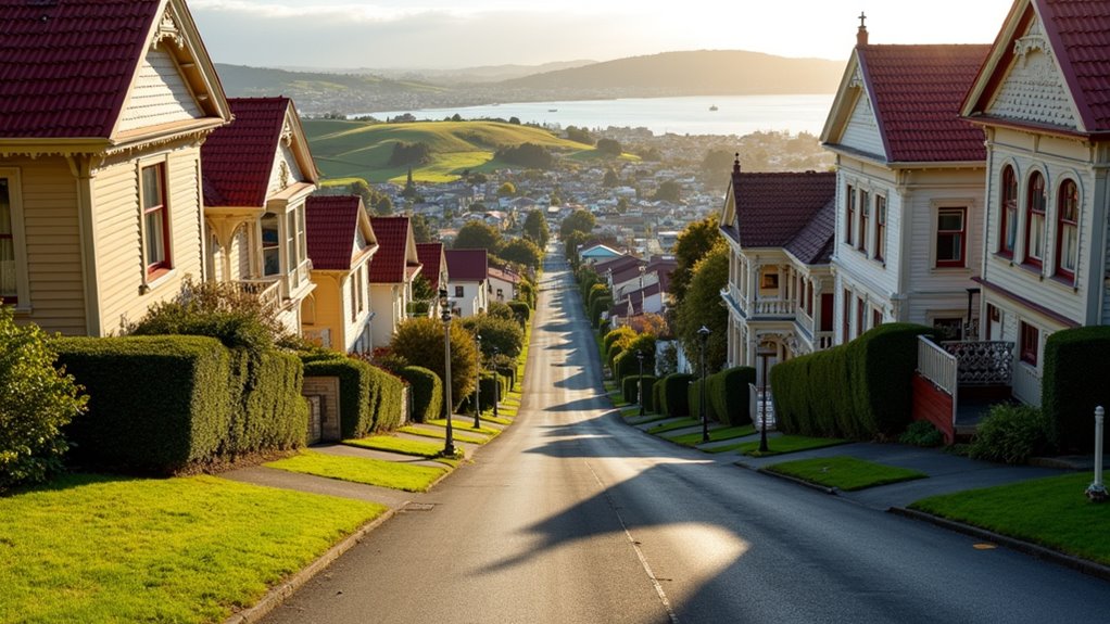 steep residential street climb
