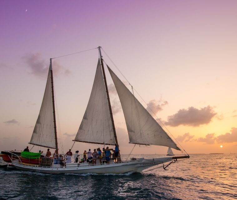 Stock Island Wind & Wine Sunset Sail aboard classic Schooner - The Itinerary and Experience on the Water