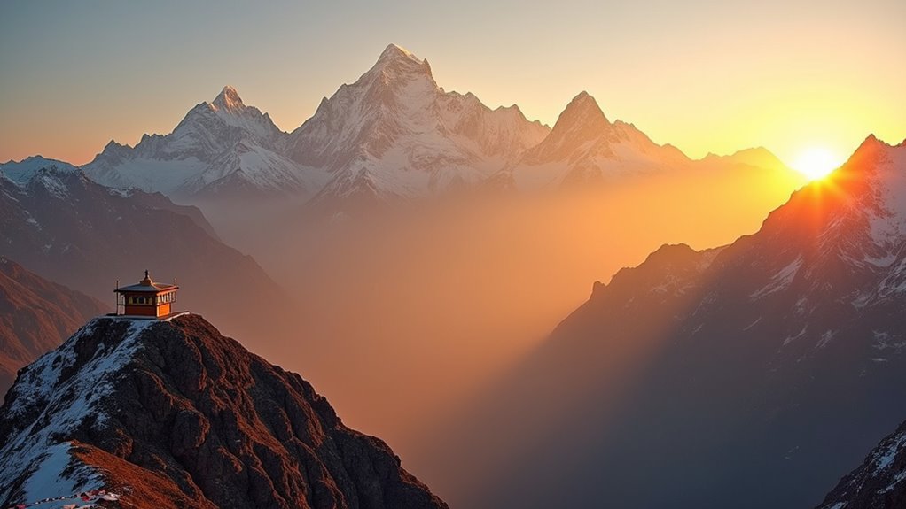 sunrise mountain view trek