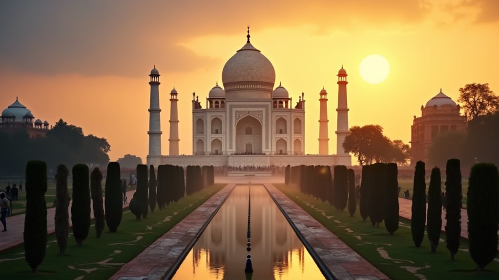 sunrise taj mahal photography