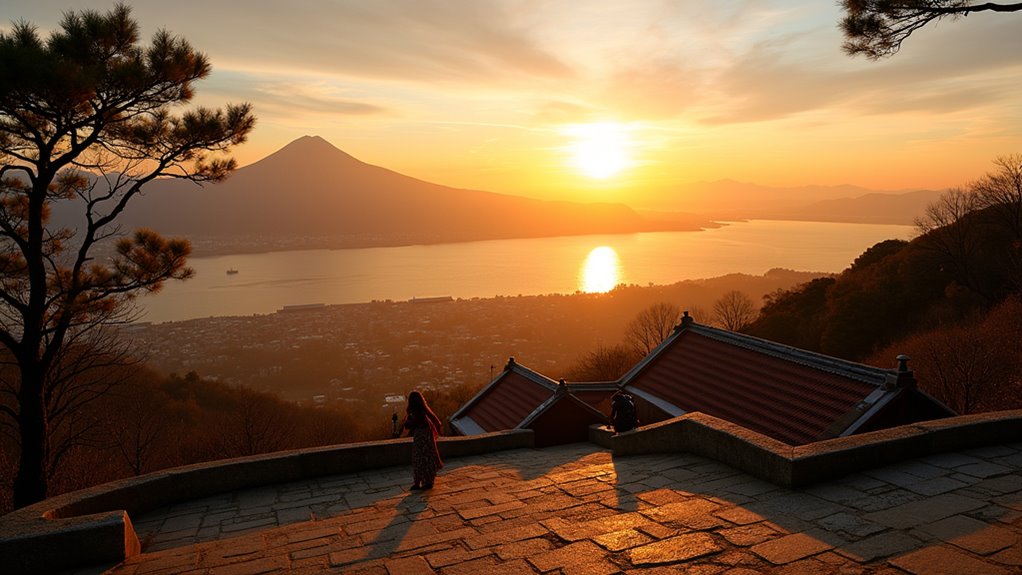 sunrise view from shiroyama