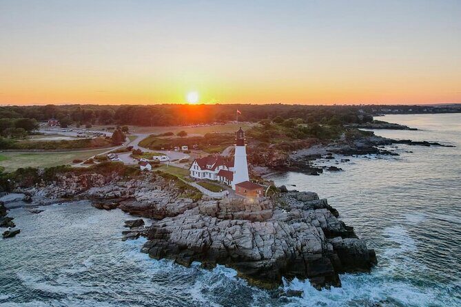 Sunset Lighthouse Cruise Along Casco Bay - The Sum Up