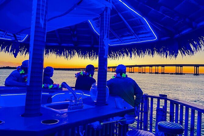 Sunset Tailfins Tiki Boat Crab Island(1.5Hours) - Itinerary Breakdown
