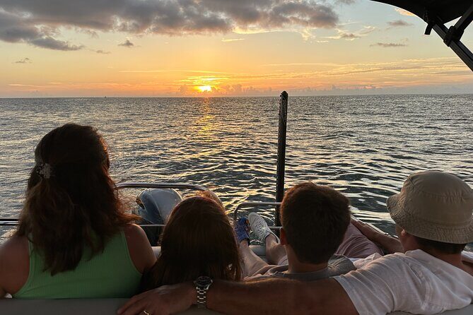 Sunset Tour in Naples Bay on a New Godfrey- All included - The Itinerary in Detail