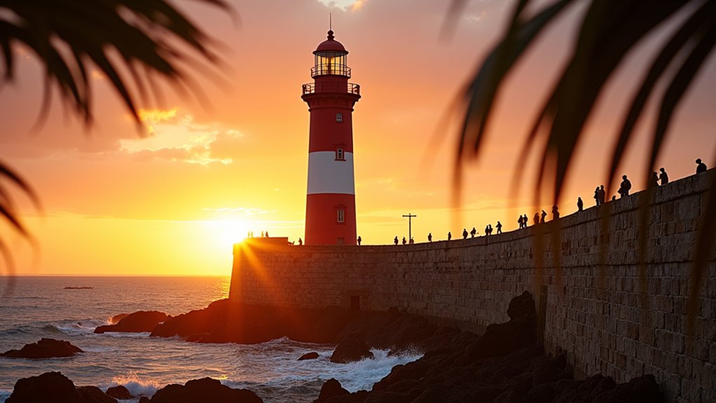 sunset at farol da barra