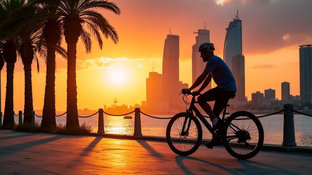 sunset tel aviv bike ride