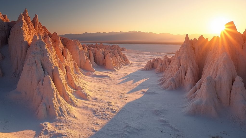 sunset transforms valle de la luna