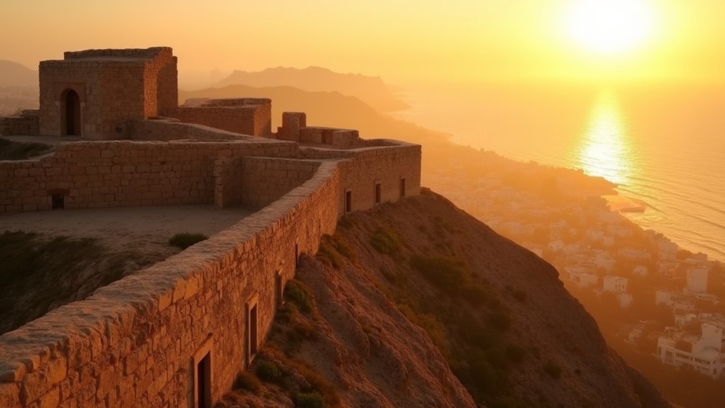sunset views at agadir fortress