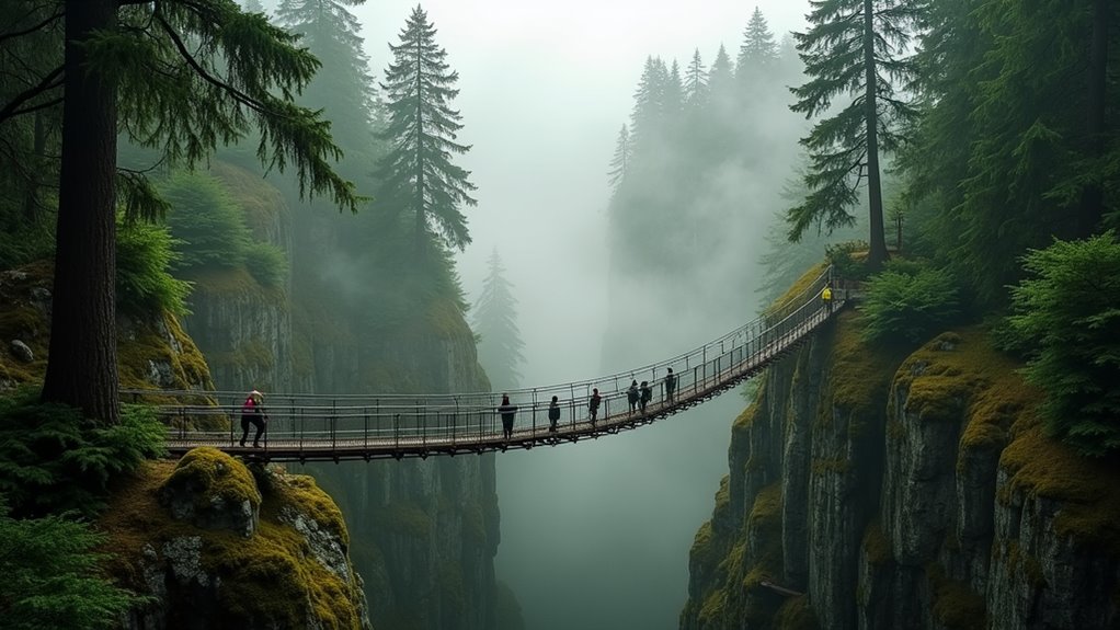suspenseful rainforest suspension adventure