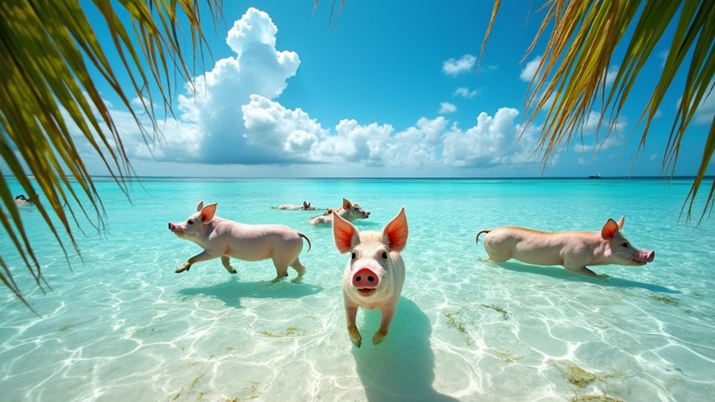 swim with bahamas pigs