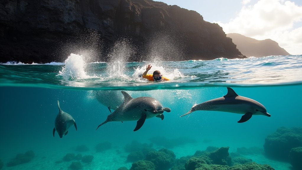 swim with dolphins safely