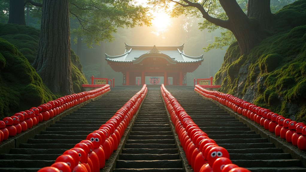 temple daruma doll hike