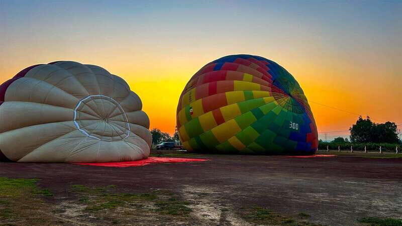 Teotihuacan: Hot Air Balloon Ride with Breakfast