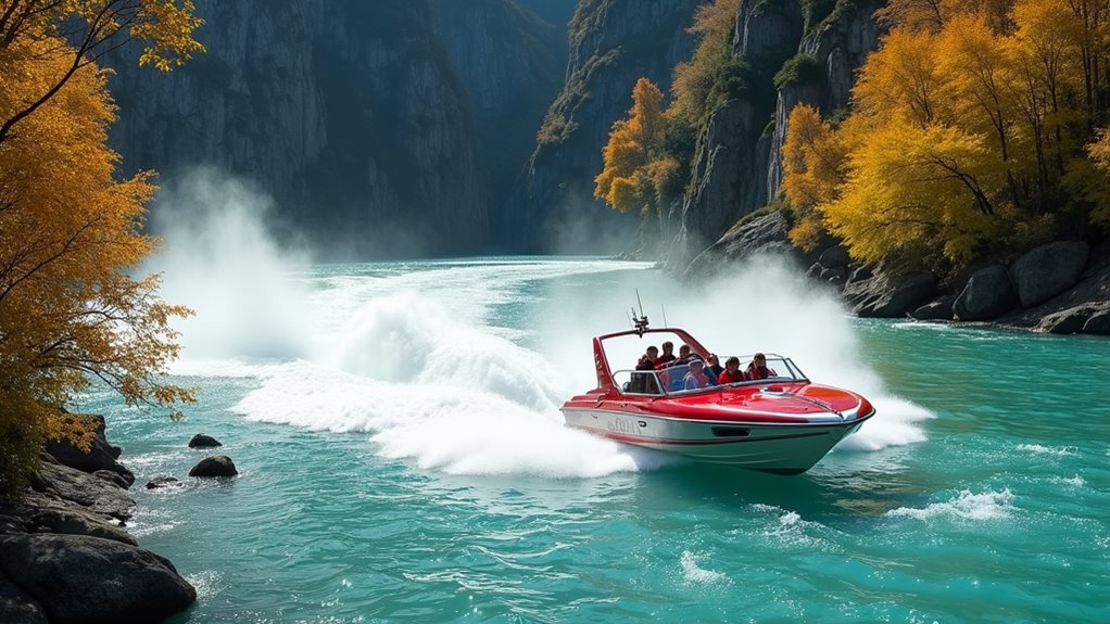 thrilling narrow canyon jet