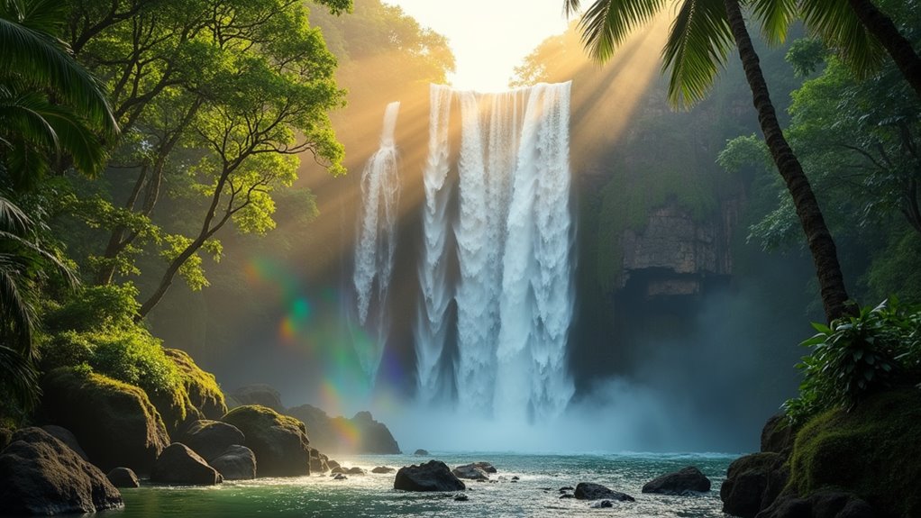 thundering waterfalls in paraguay