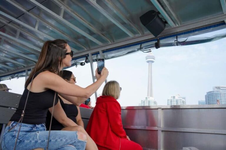 Toronto Downtown Walking Tour With Tower and Harbour Cruise - Taking in the City from Above
