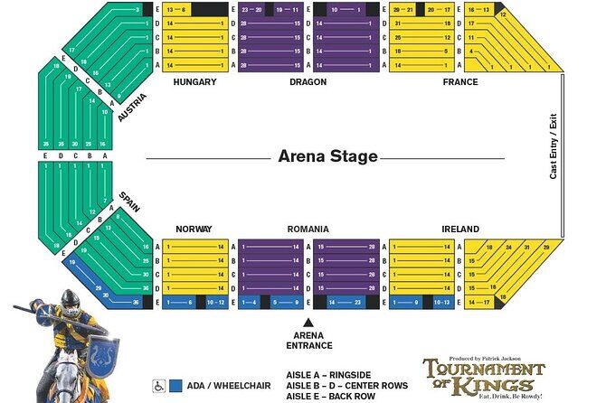 Tournament of Kings Dinner and Show at Excalibur Hotel and Casino - What to Expect When You Arrive