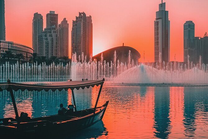 Traditional Abra Ride and Dubai Fountain Show at Burj Lake - The Sum Up