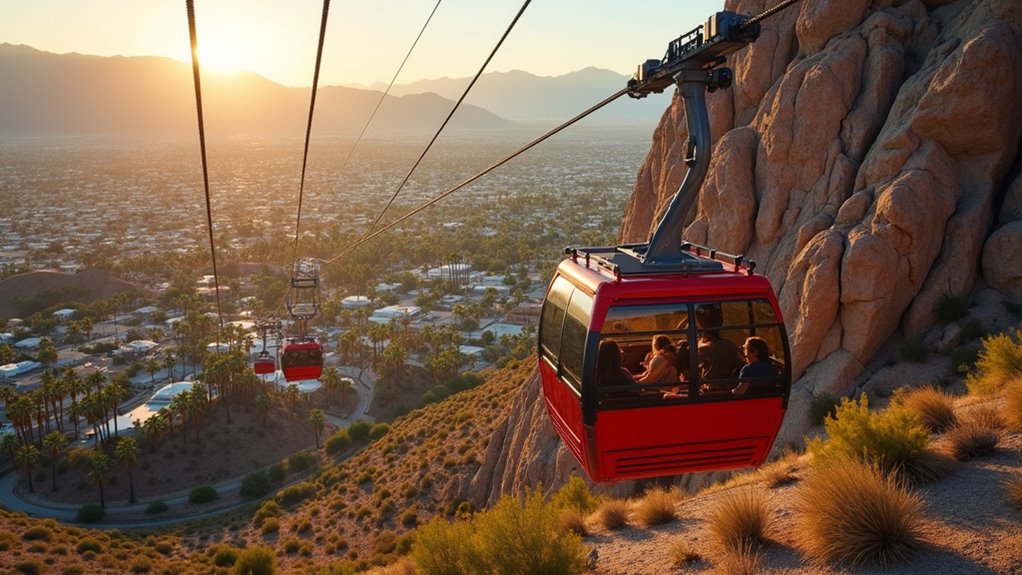 tramway ascent mountain trails