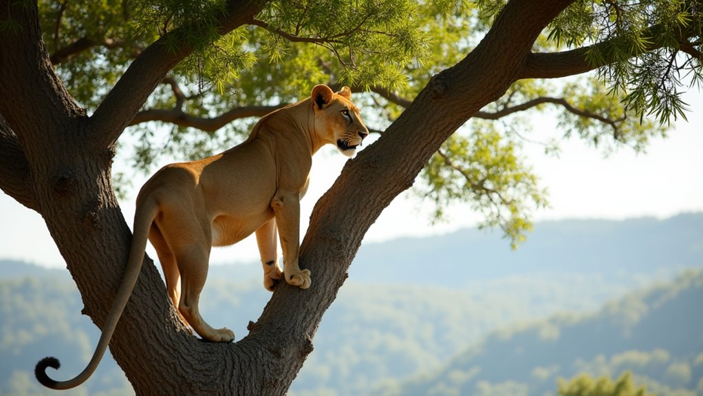 tree climbing lions safari experience
