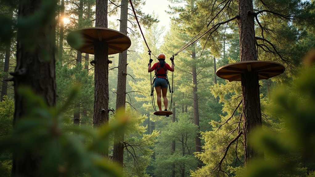 treetop obstacle course adventure