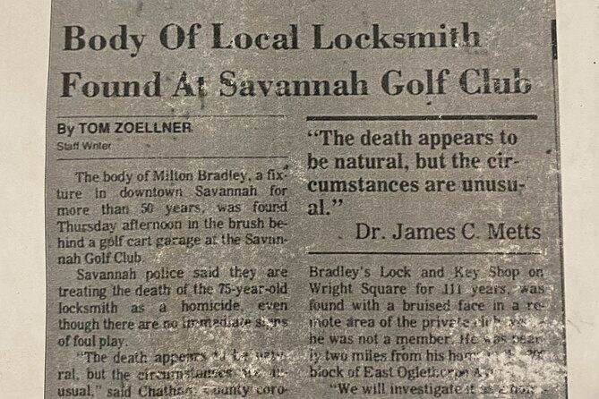 True Crime of Savannah Tour - The Value of This Tour