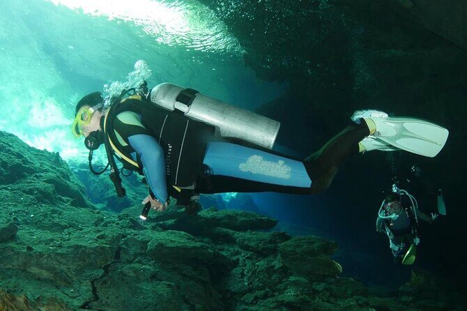 Tulum Area Experiences 2 Tank Guided Scuba Dives at Dos Ojos Cenote's + Lunch - What to Expect at Dos Ojos: A Step-by-Step Look
