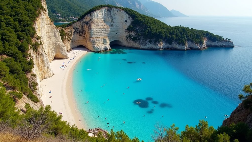 turquoise waters calm beaches