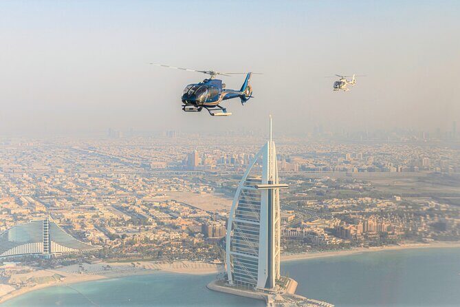 Ultimate Dubai Helicopter Tour with Optional Transfers - Detailed Breakdown of the Itinerary