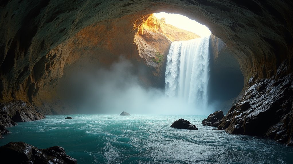 underground glacier waterfalls adventure