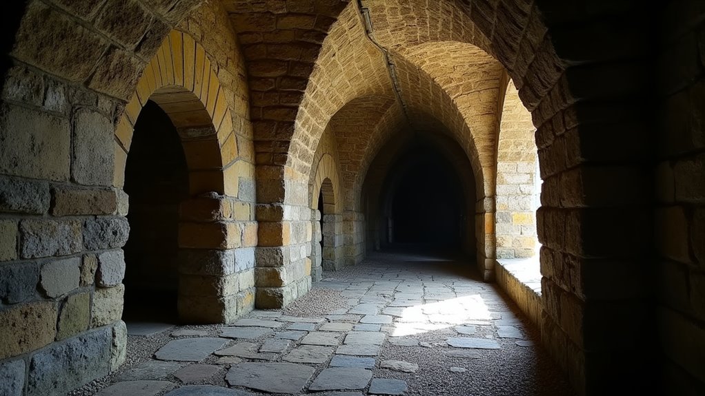 underground passages for military defense