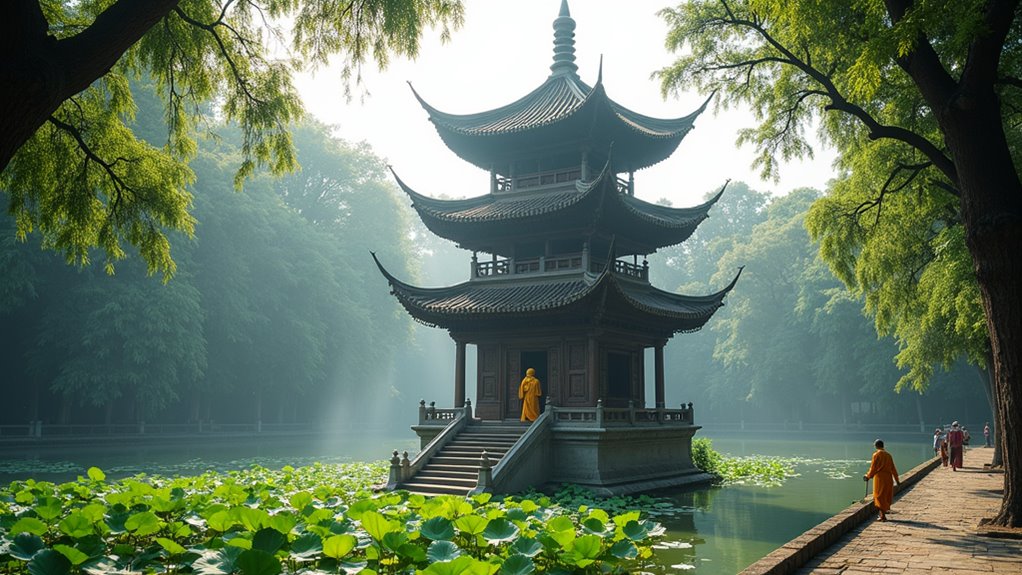 unique lotus pillar temple