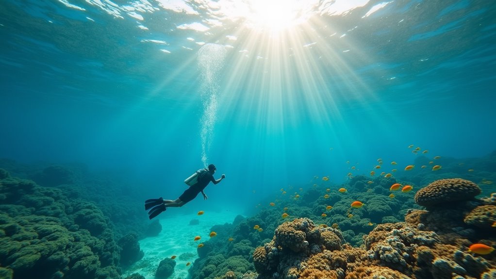 untouched coral reefs and marine life
