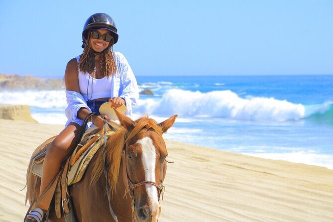 UTV, Free Horseback Ride & Sky Bikes Adventure Combo - Horseback Riding on the Beach: A Serene Contrast