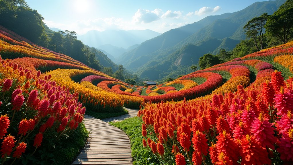 vibrant affordable mountain flower garden