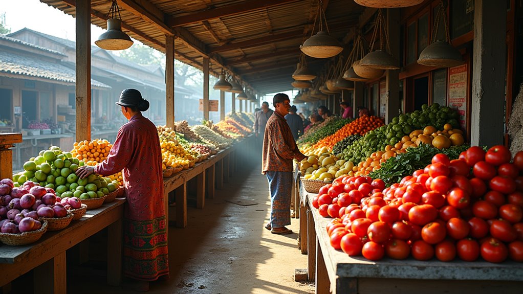 vibrant bustling market experience