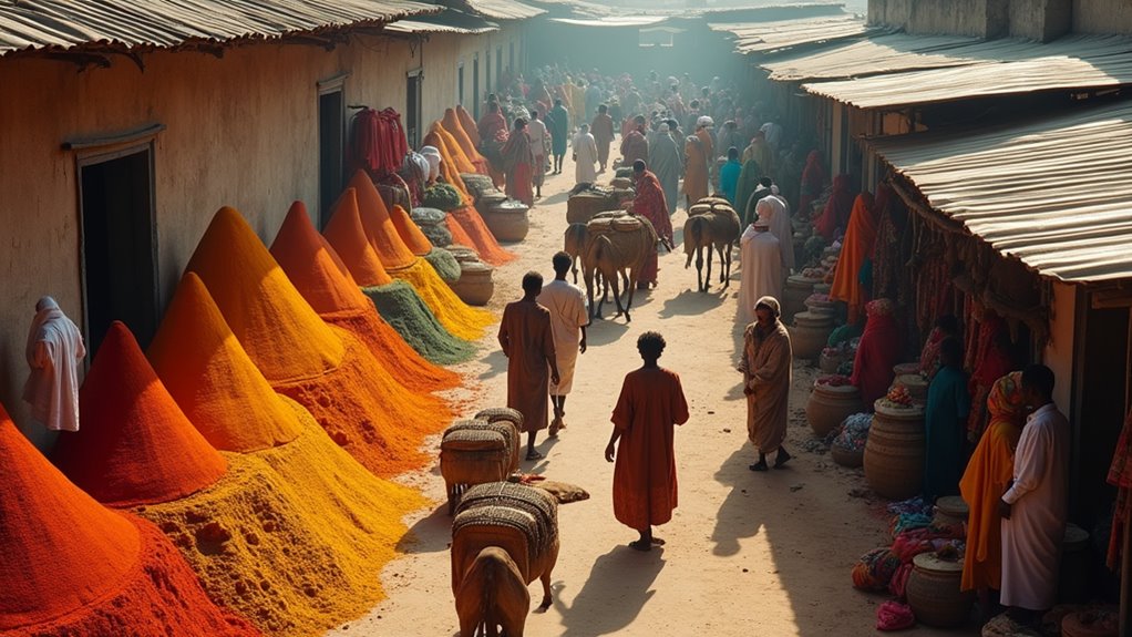 vibrant chaotic market experience